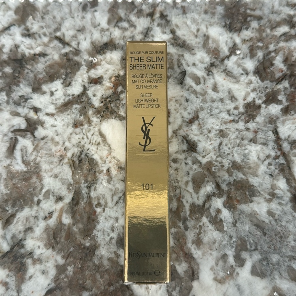 THE SLIM. SHEER MATTE 101 ROUGE LIBRE YSL